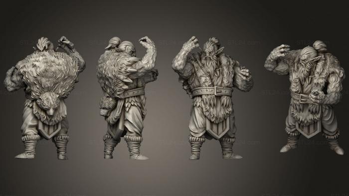 Figurines heroes, monsters and demons (Druid 02, STKM_2298) 3D models for cnc